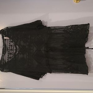 Lane Bryant Sheer Tie Overpiece